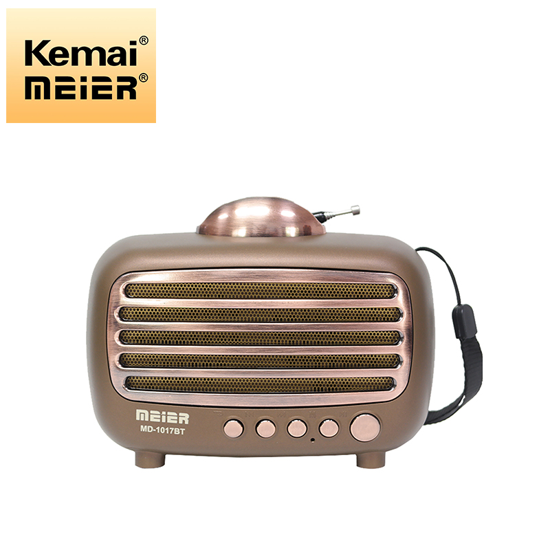 Newest Wireless Rechargeable Retro FM Am Sw Home Wooden Vintage Radio with USB/TF MP3 Music Player