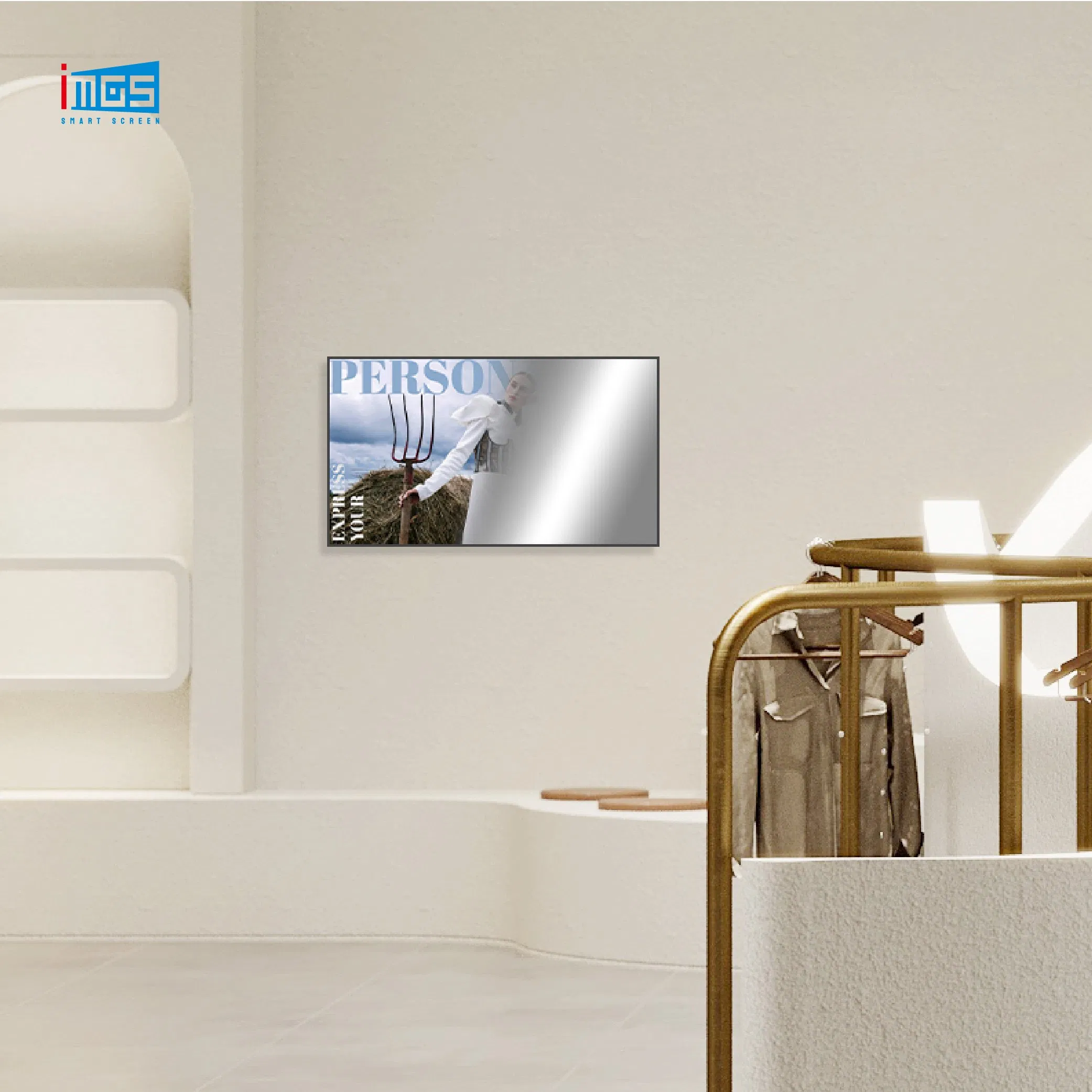 55 Inch Magic Mirror Screen HD Intelligent Advertising Machine