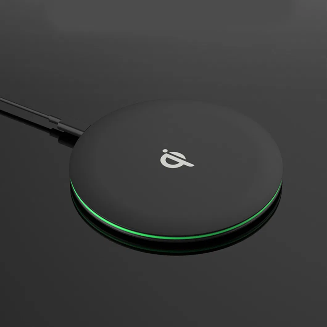 Беспроводная зарядка 10W Qi с подсветкой