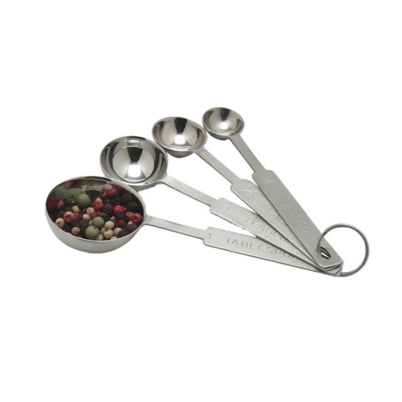 Wholesale Stainless Steel Kitchen Measuring Spoon Set with Capacity