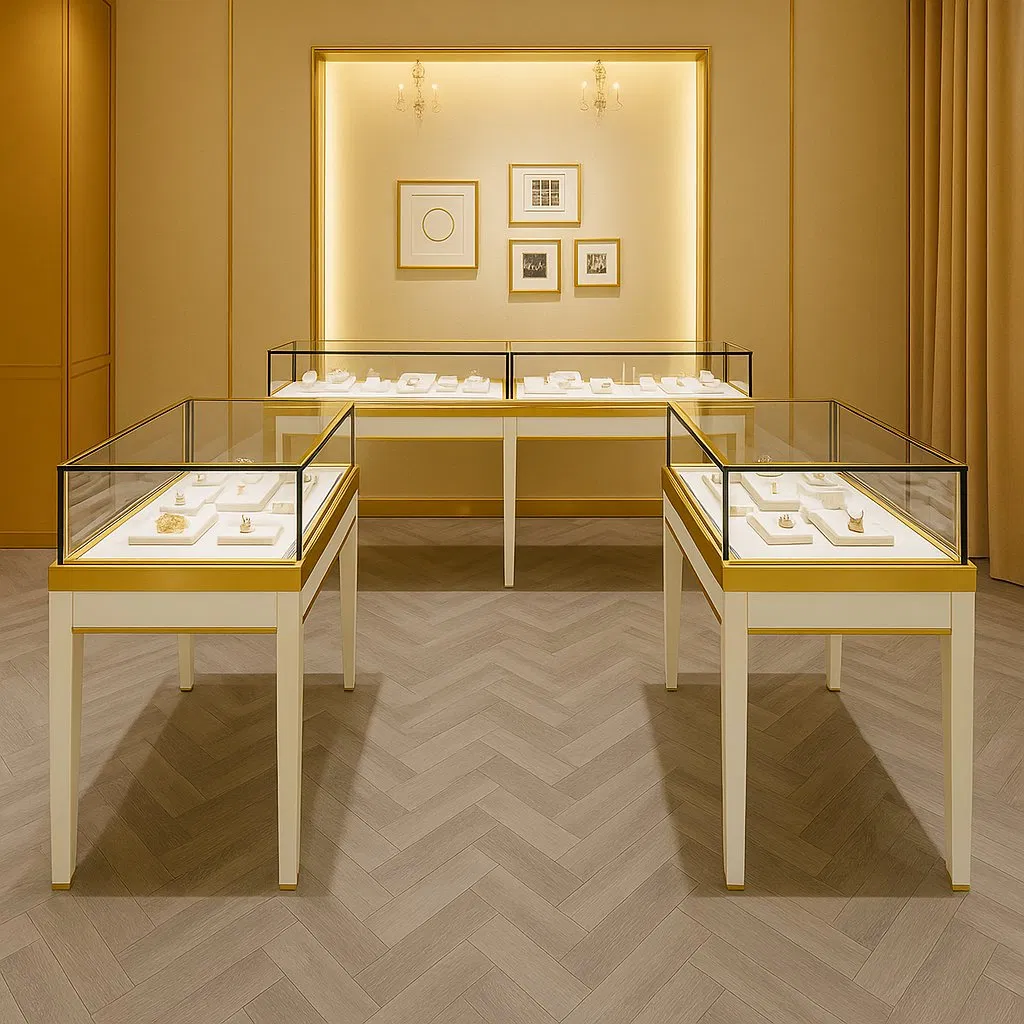 Shop Design Store Furniture Cabinet Modern Jewellery Shop Counters and Shelves Interior Design Showcases