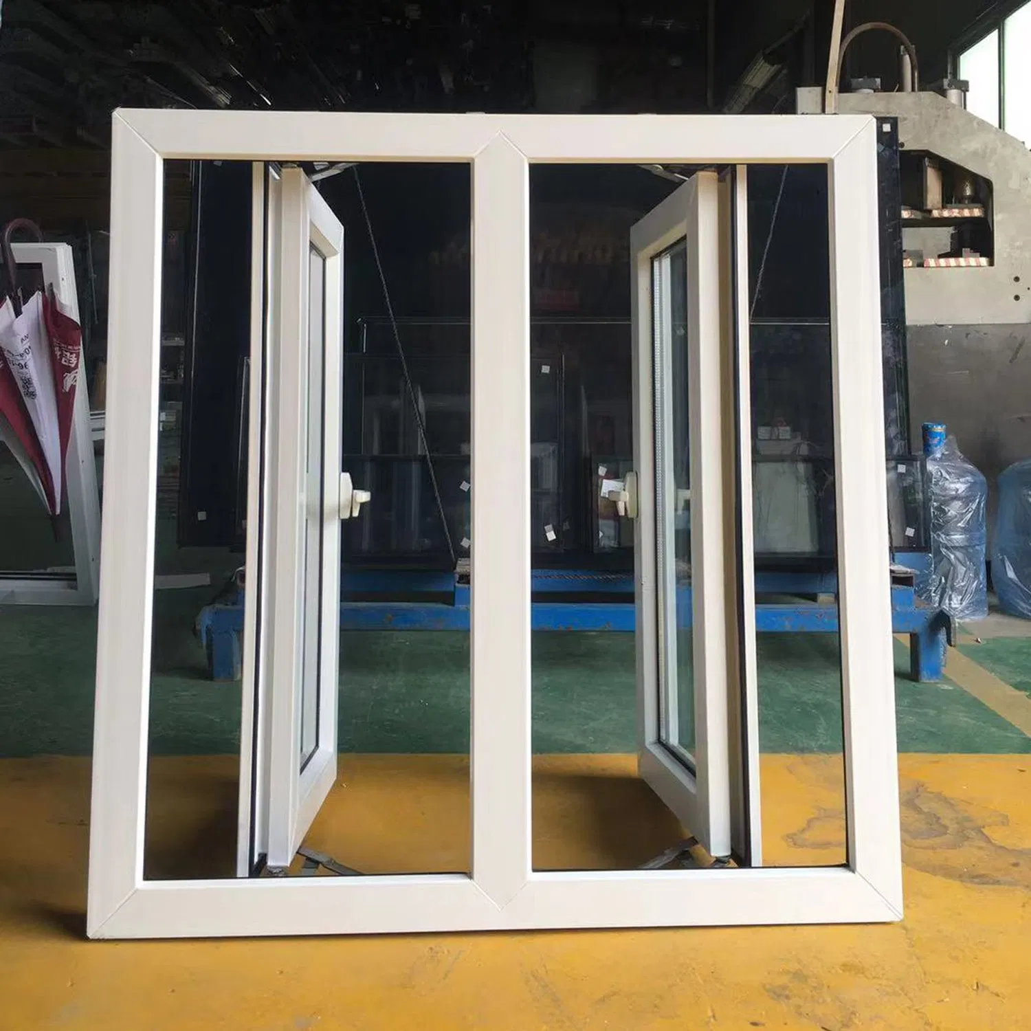 UPVC Hurricane Impact Casement Window with Color and Glass