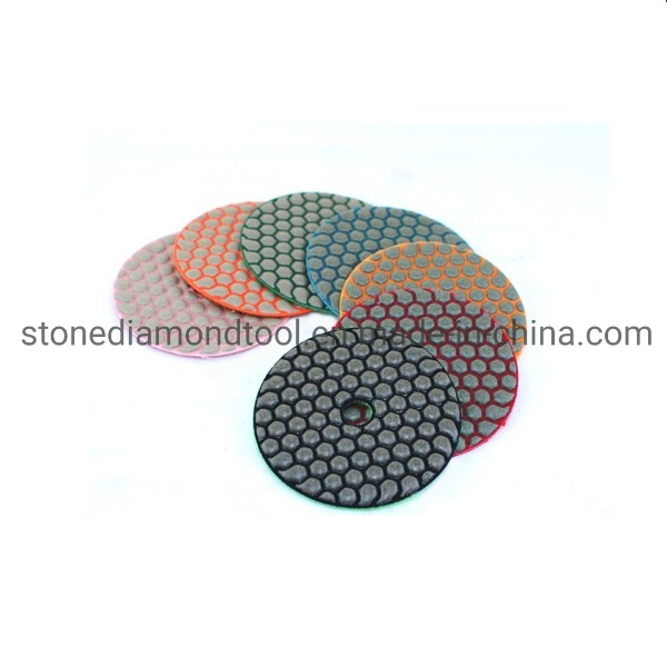 100mm 50 Grit Dry Diamond Honeycomb Resin Polishing Pad