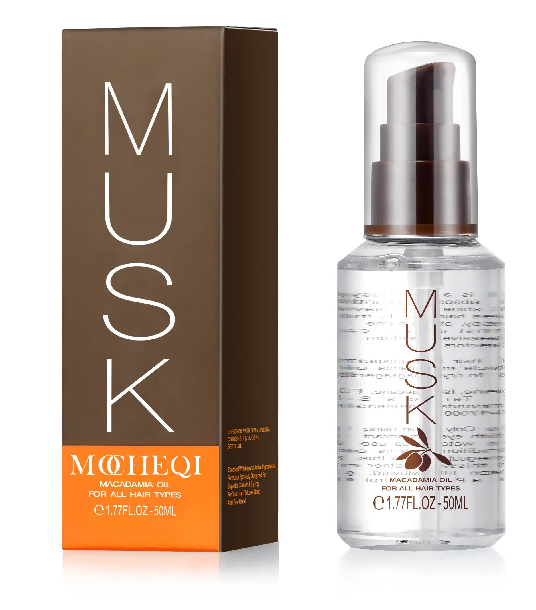 Mocheqi Private Label Smoothing Shiny Argan Hair Oil