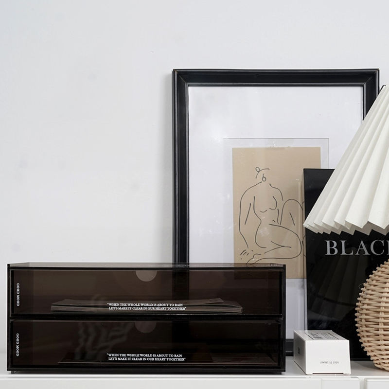 Partner New Trends Thick Ultra Clear Acrylic Display Box for Personal Collection Storage Display