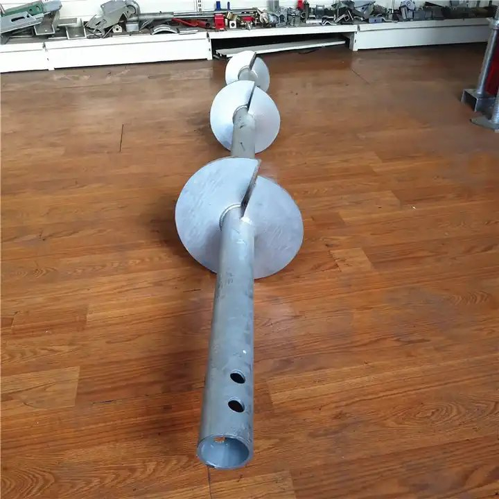Customized HDG Double and Triple Helixes Screw Helical Pile with Extension