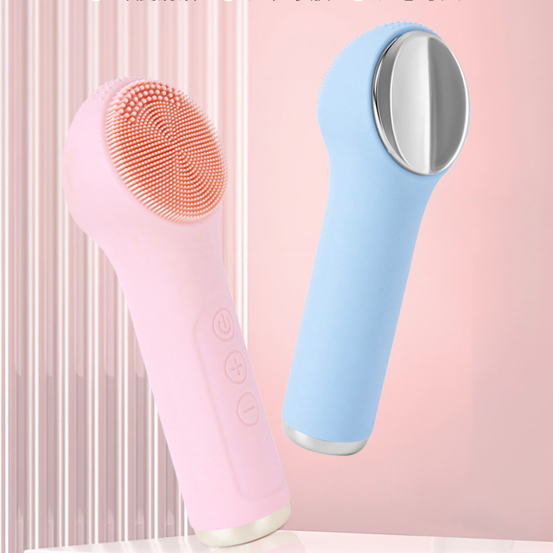 Deep Cleansing Rechargeable Silicone Face Scrubber Pore Purifying Electric Beauty Device Facial Cleansing Brush