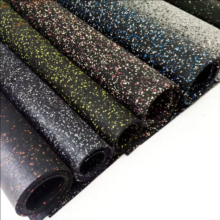 Hot Selling Noise Insulating Rubber Floor Roll Gym Rubber Flooring Mat