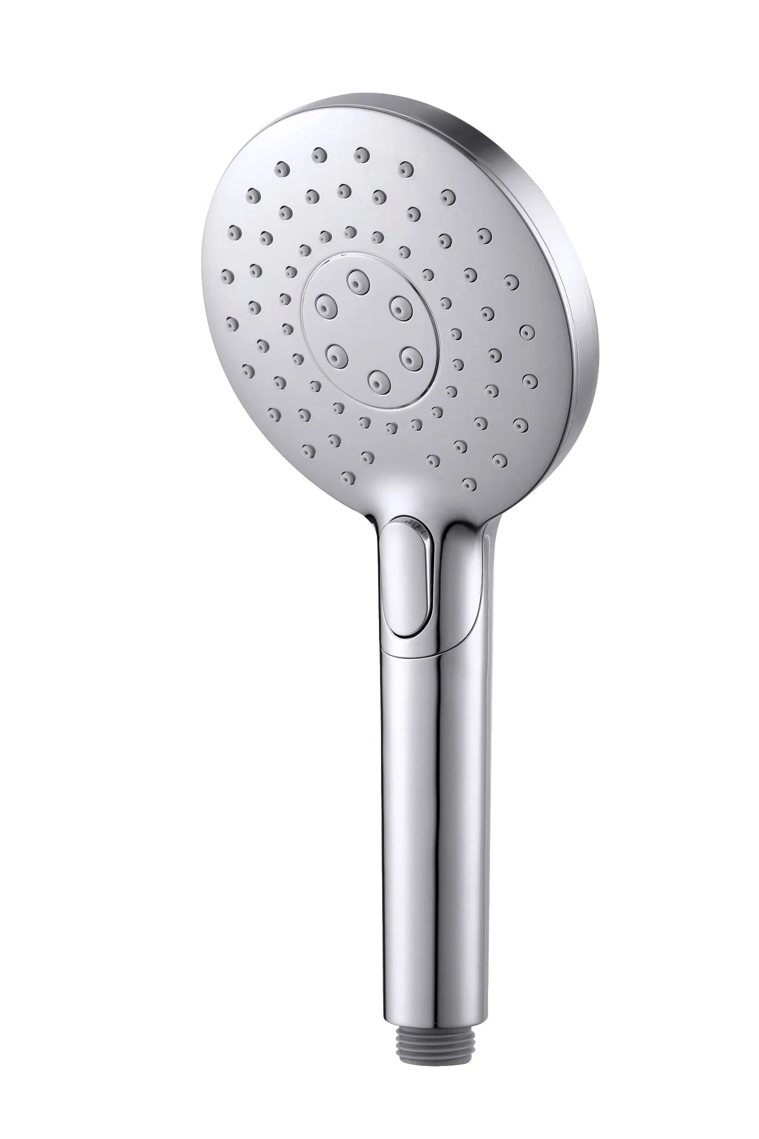 Super Booster 3 Functions Totally Chrome Bathroom Sanitary Hand Held Shower Head with Button New Release for American Style