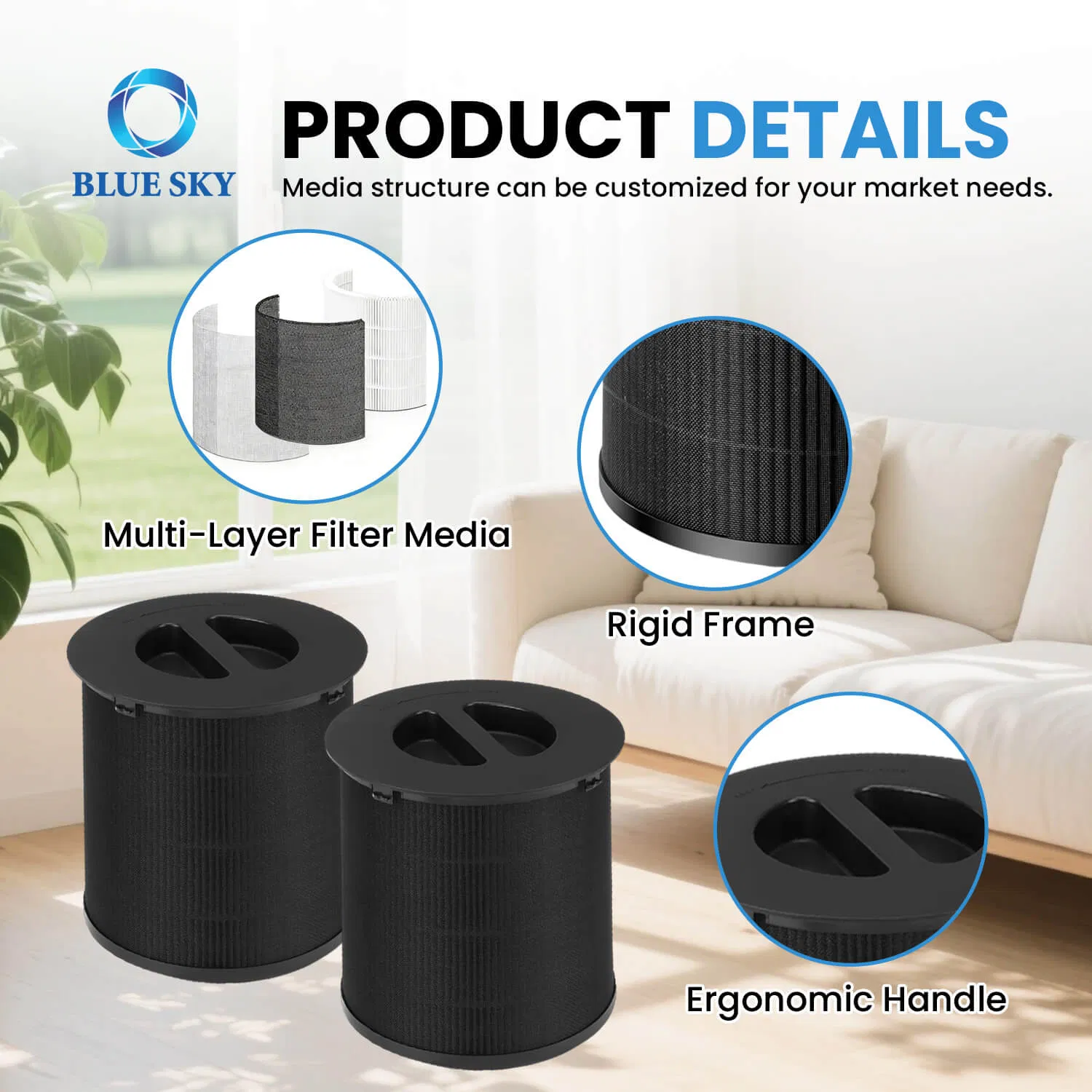 130I Replacement Filter Compatible with Puroair 130I Air Purifier - H13 HEPA OEM Manufacturer