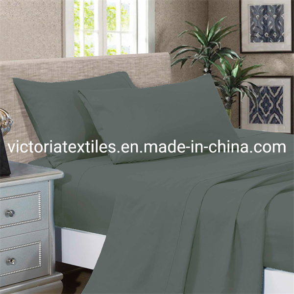 Fitted Bed Sets Flat Sheets 4PCS Deep Pocket