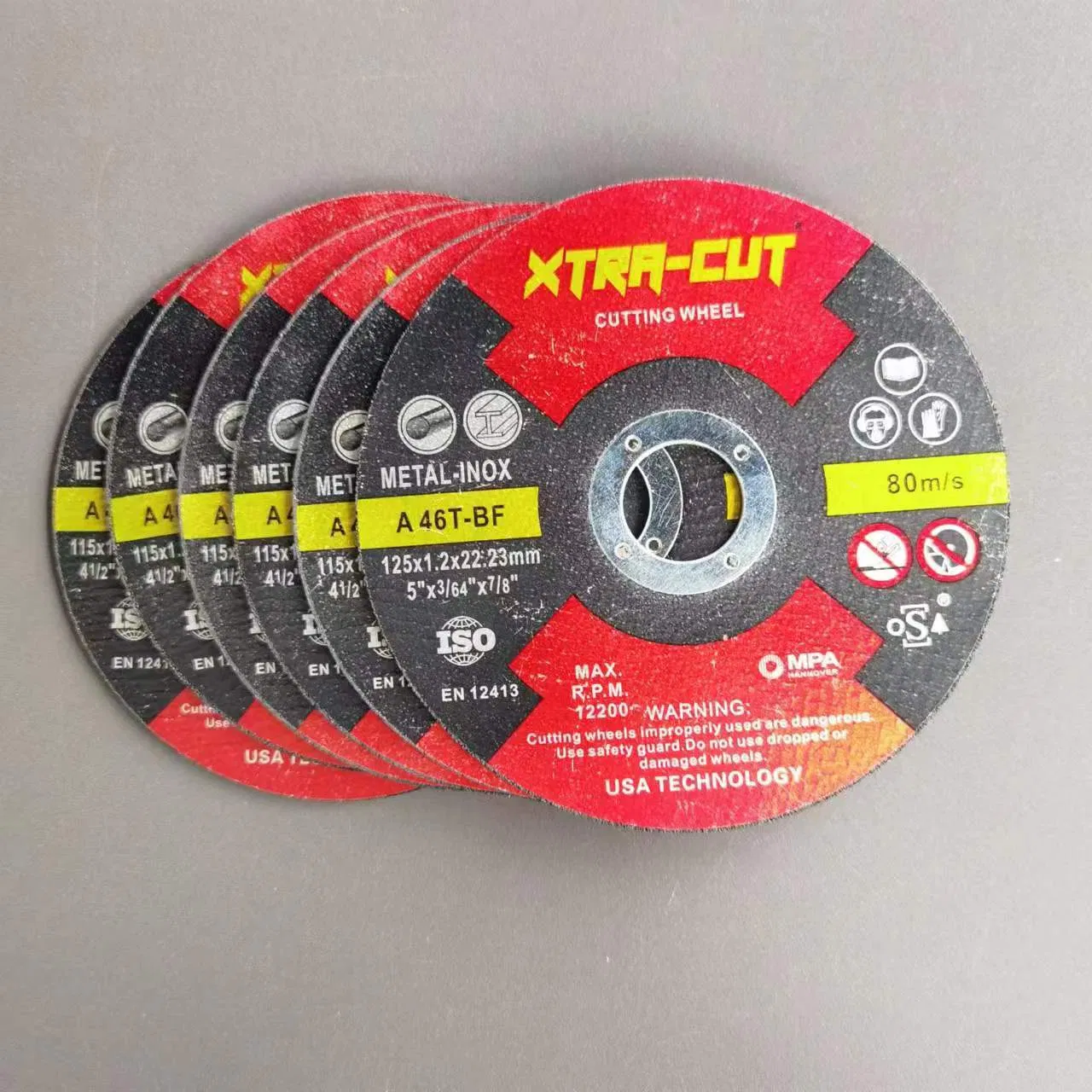 5 Inch Metal Abrasive Tools Cutting Disc 125*1.2*22.23mm