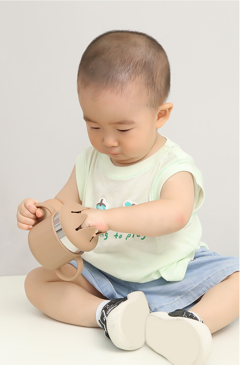 Food Silicone Baby Kids Toddler Children Drinking Water Training Sippy Cup