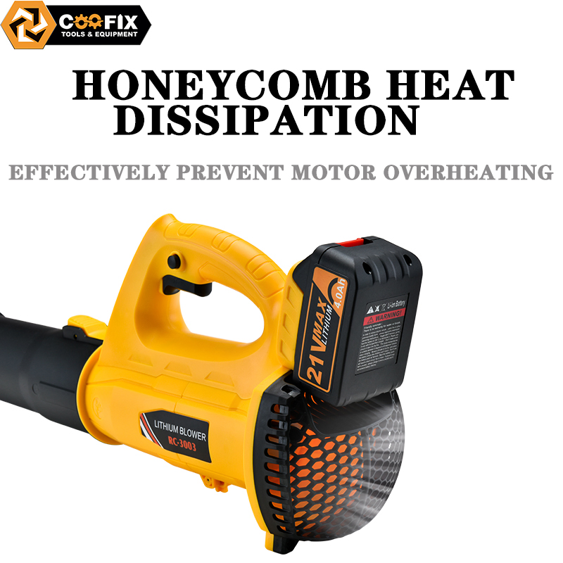High-Speed Cordless Leaf Blower with Turbo Fan Technology