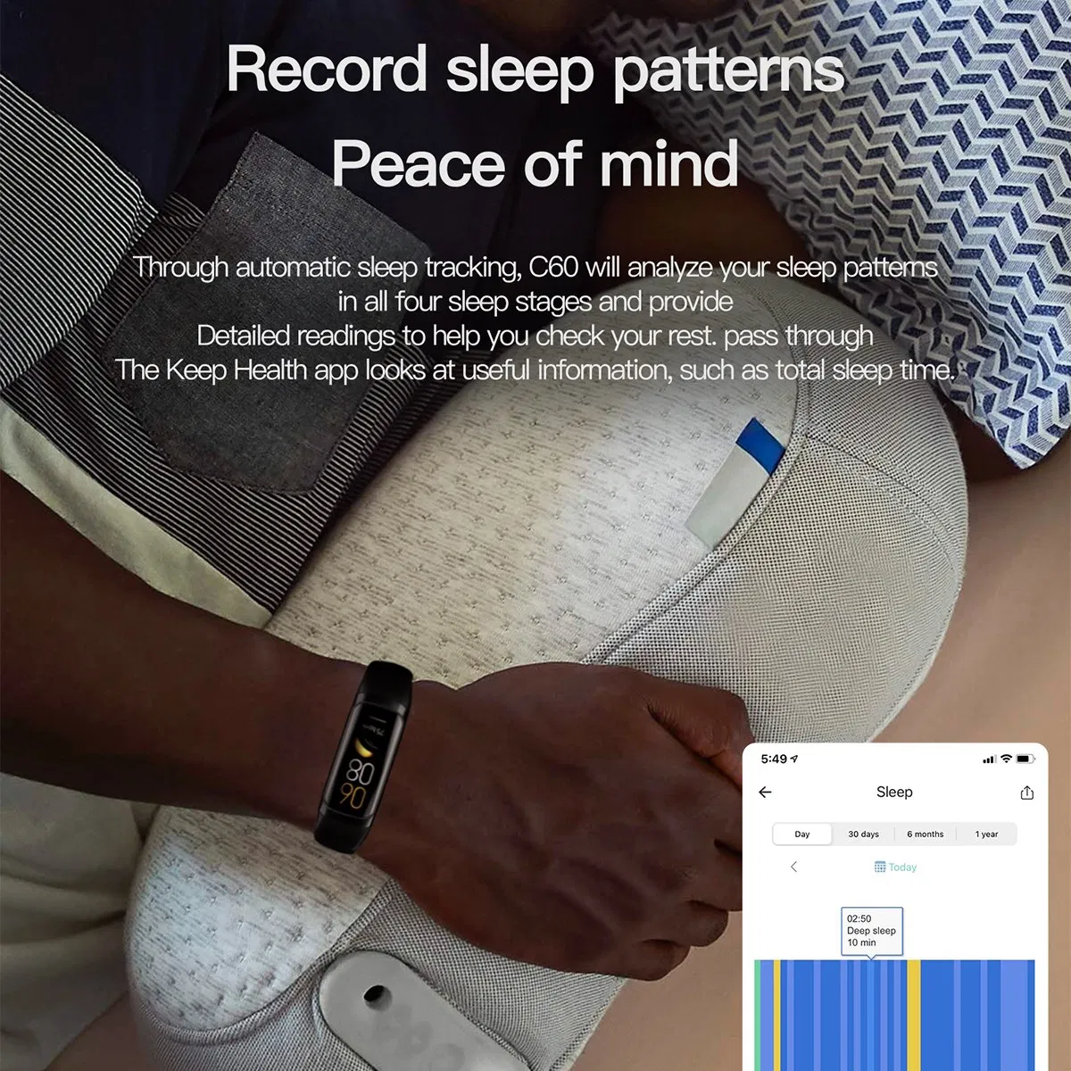Умные часы C60 с измерением давления и температуры