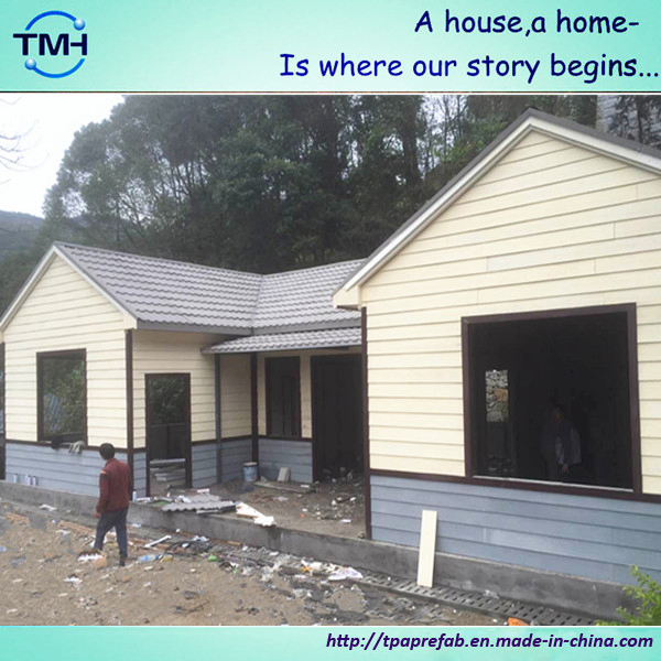 PVC Cladding Prefab Kit Home in The Countryside