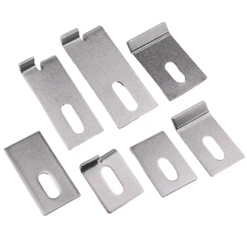 Galvanized Marble Stone Dry Hanging Piece Flat Plate Double Bend T-Shaped Welding Hanging Curtain Wall Stone Stamped Parts