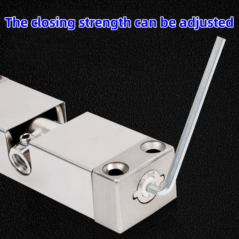 Square Simple Mounted Install Silent Automatic Self with Adjustable Spring Speed 10-35 Kg Wooden Door Door Closer