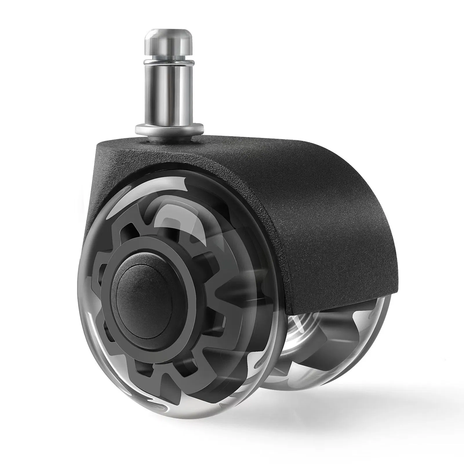 2 Inch Transparent PU Furniture Caster Wheels for Office Chair and Home Use