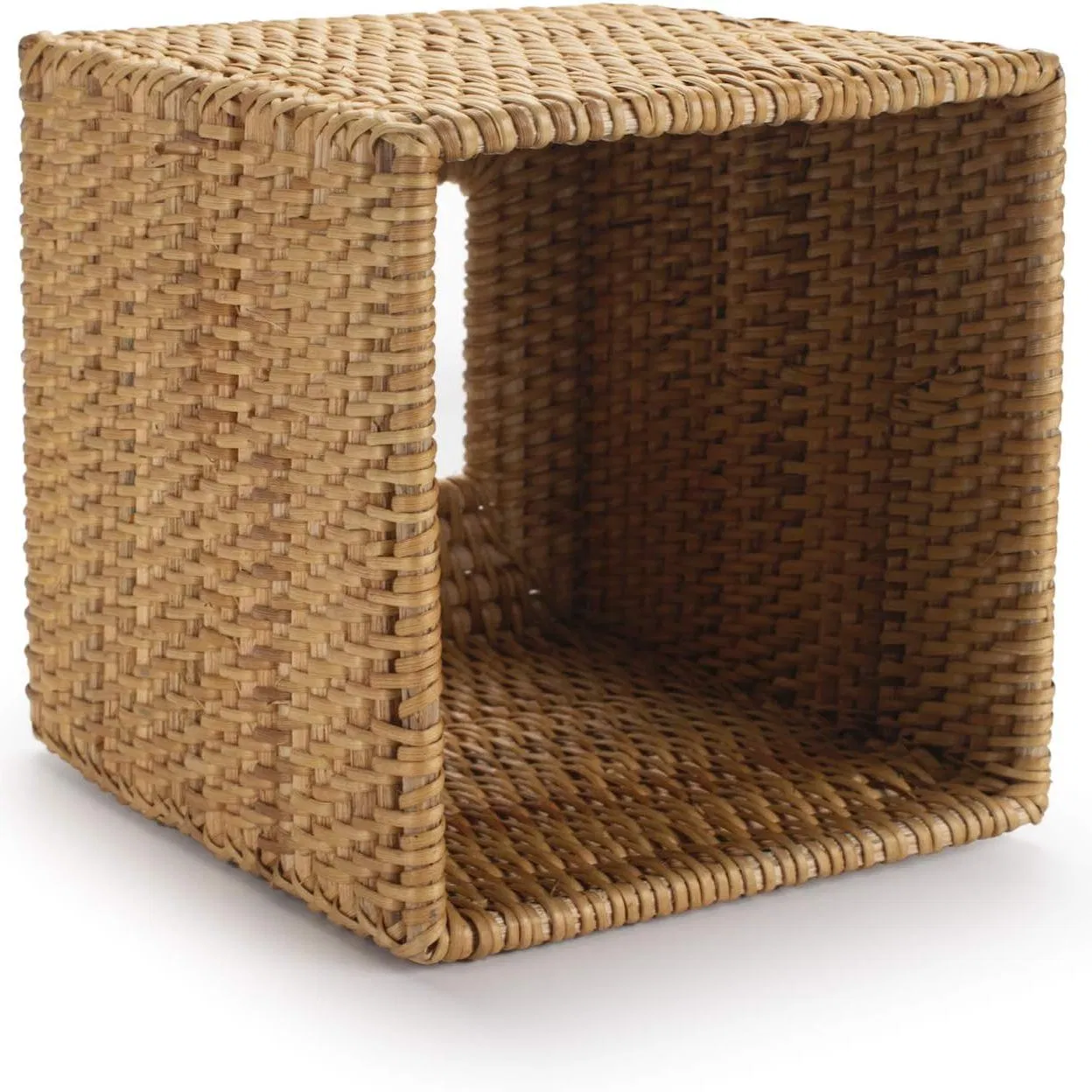 Natural and Environmentally Friendly Rattan Handmade Woven Willow Tissue Box Cover Square
