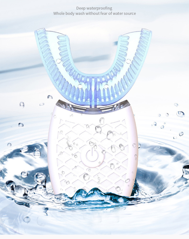Js504 Fully Automatic Toothbrush Food Grade Silicone Antibacterial 3 Modes Wireless Inductive Charging