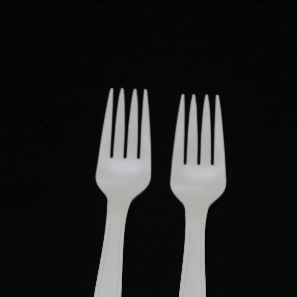 Disposable Cornstarch Tableware Eco- Friendly Biodegradable Knife and Fork for Takeaway