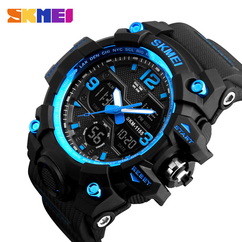 Skmei 1155b New Style Men's Silicone Strap Luminous Business Fashion Quartz Watch