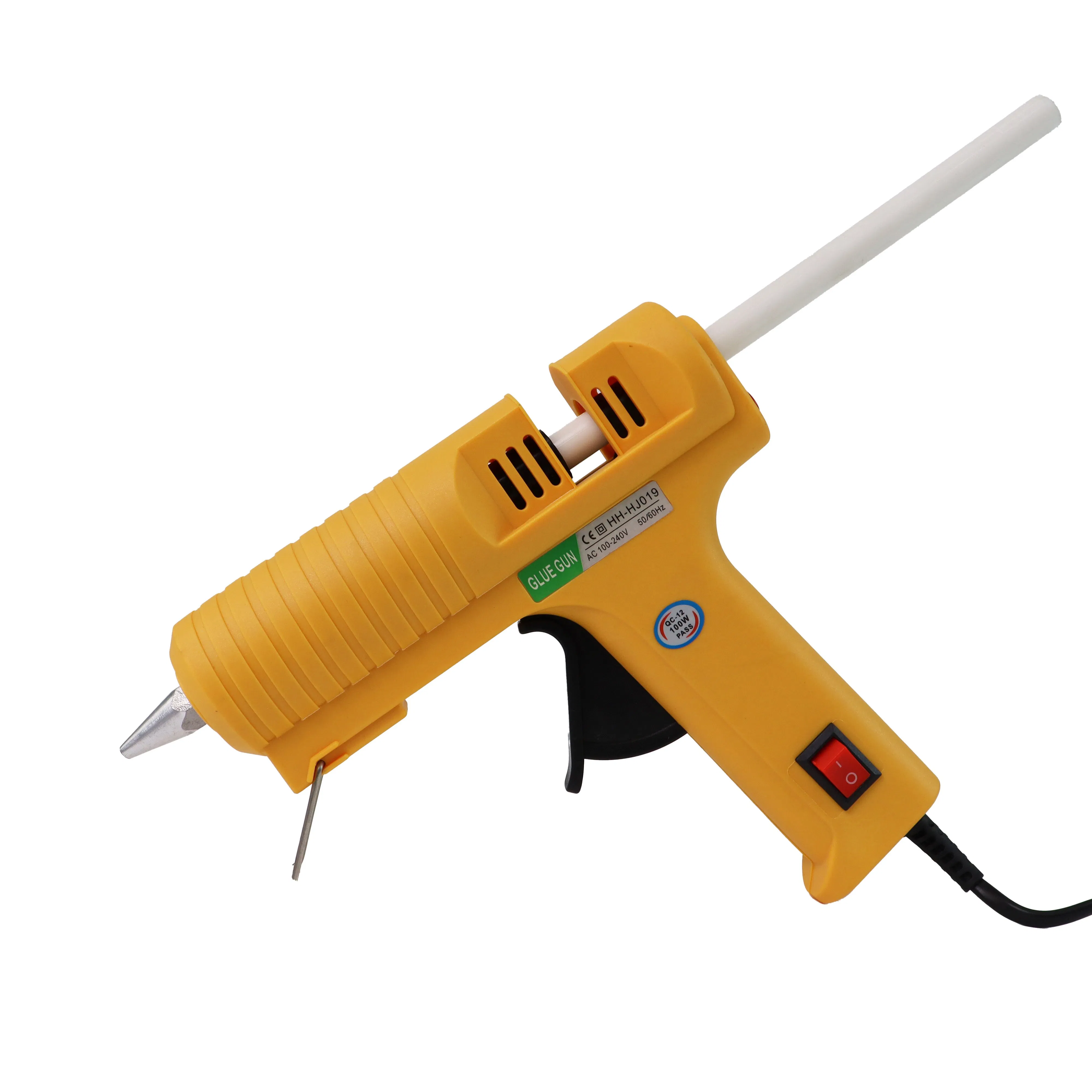 Термоклеевой пистолет CRECRA 60-100Вт с клеевыми стержнями