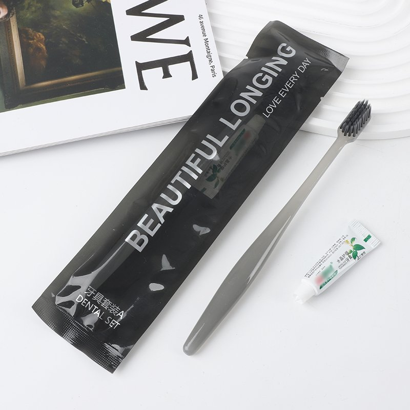 Black Transparent Luxury High-End Hotel Homestay Disposable Toiletries Set Dental Appliances Razors Care Products Combination