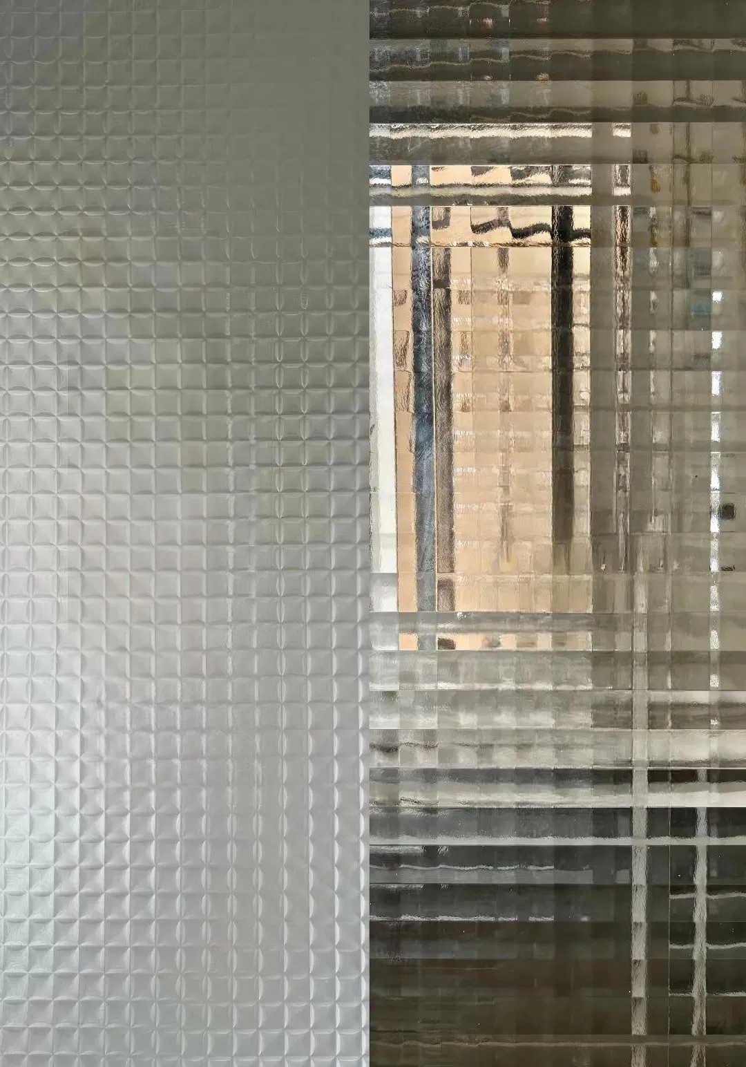 8mm Thick Heavy Duty Reeded Glass