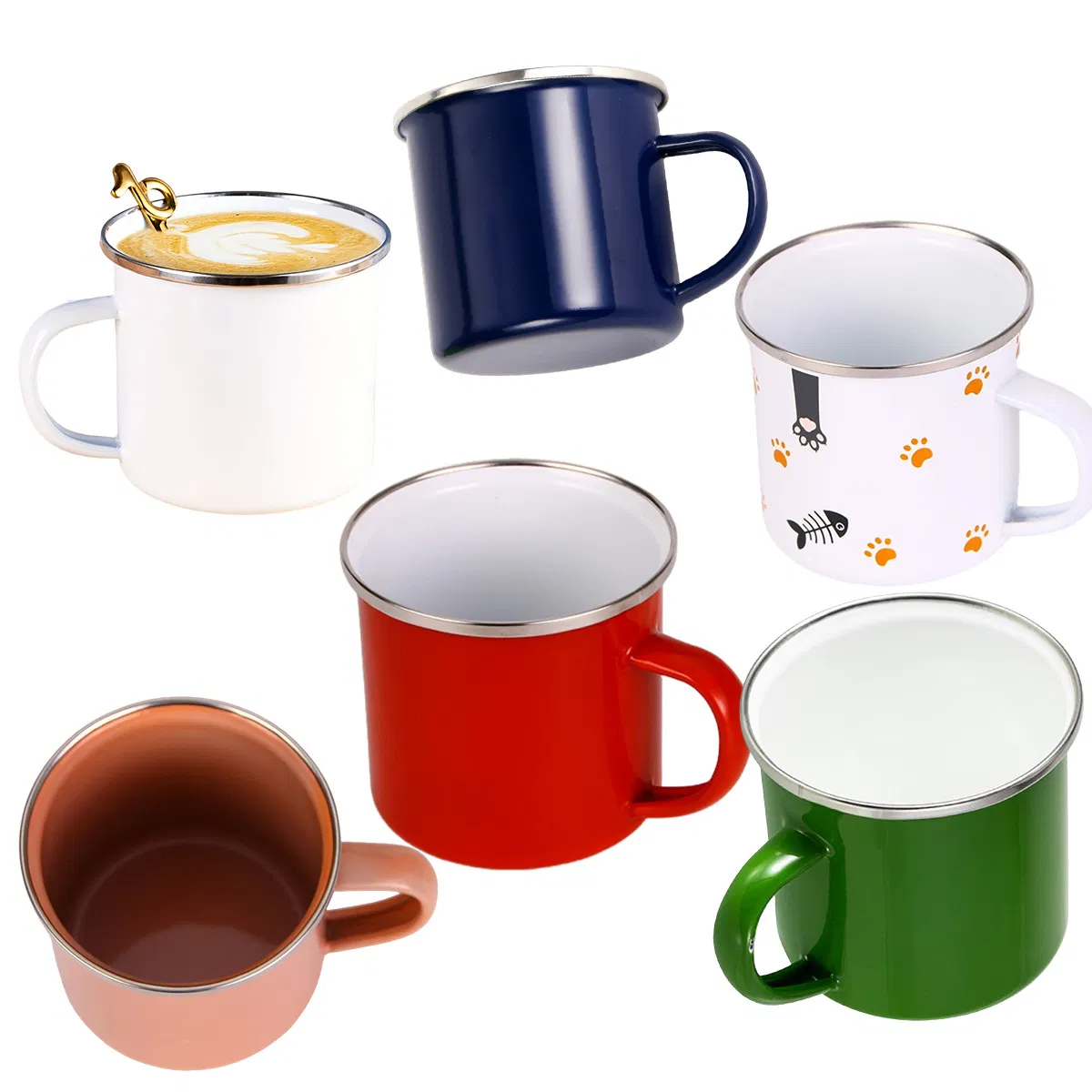Camping Gifts Enamel Mug for Drinking Outdoor Couples Anniversary Wedding