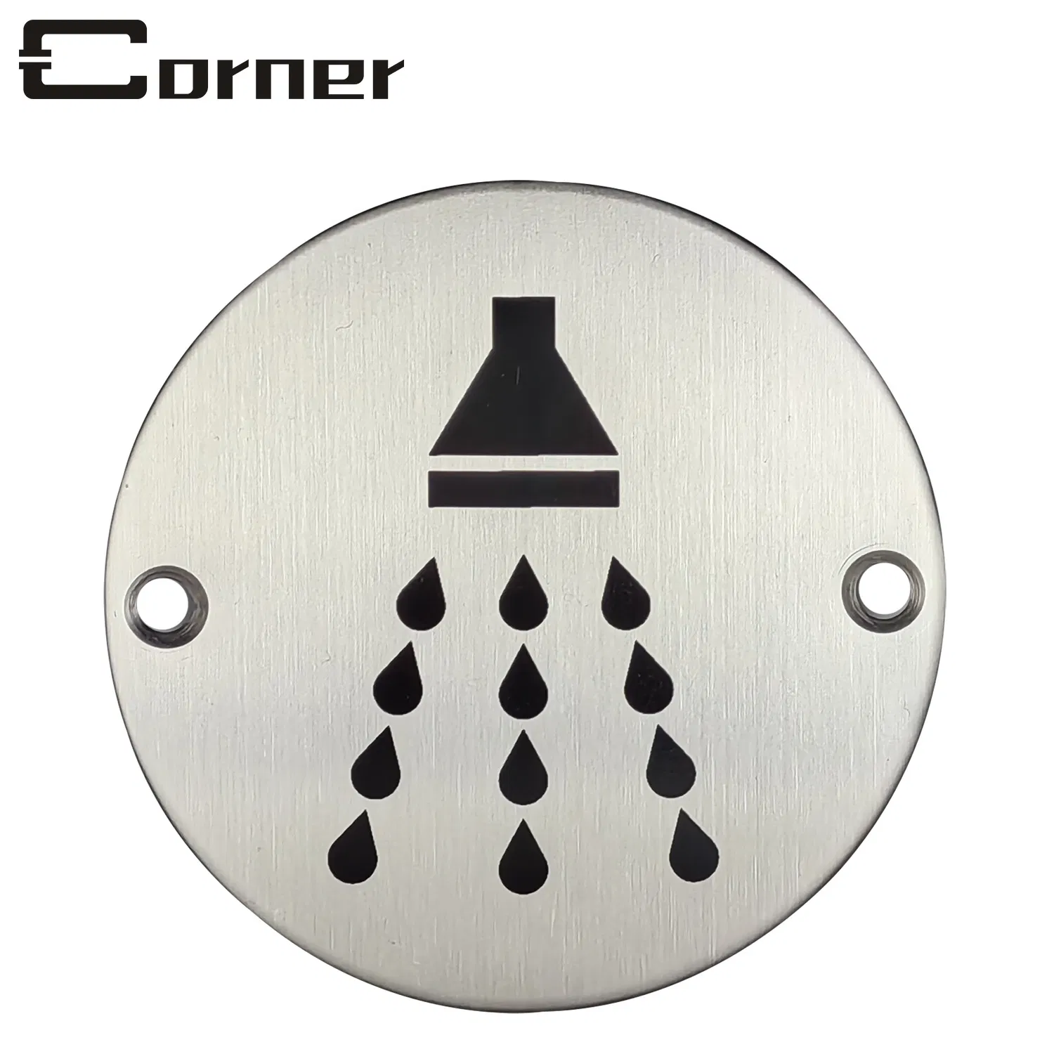 Custom Size Engraved Silk-Print Stainless Steel 201 Baby Change Symbol Sign 76X1.2mm