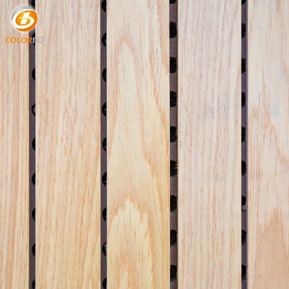 Soundproof Wooden Grooved Acoustic Panel for Studio Recording Device