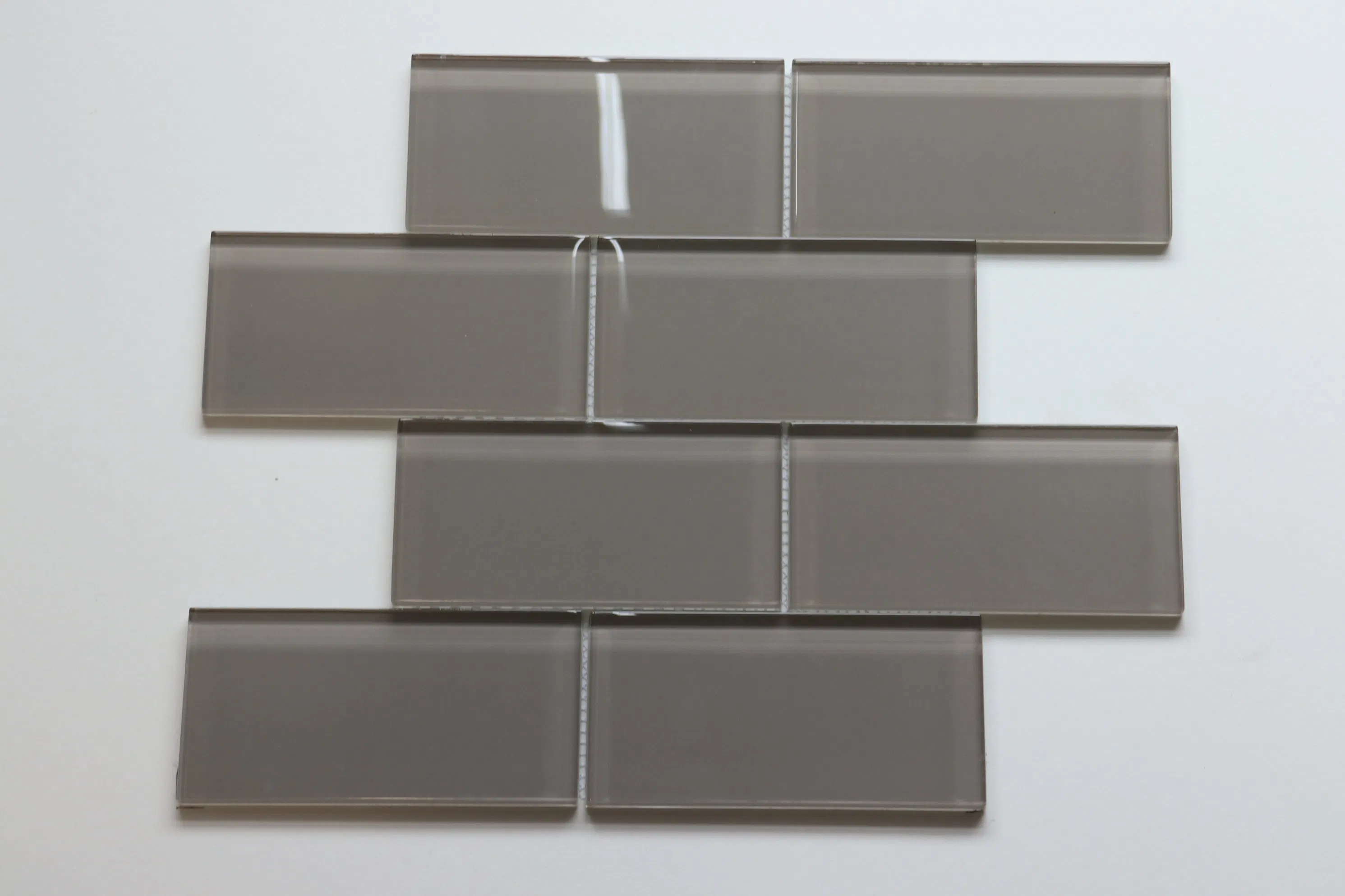 Оранжевая стеклянная мозаика Subway для стен