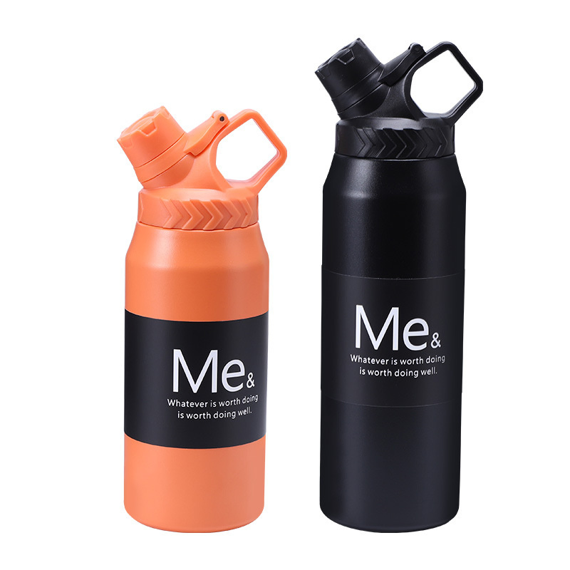 Stainless Steel Sports Water Bottle Leakproof Wide Mouth Vacuum Insulated Water Bottles
