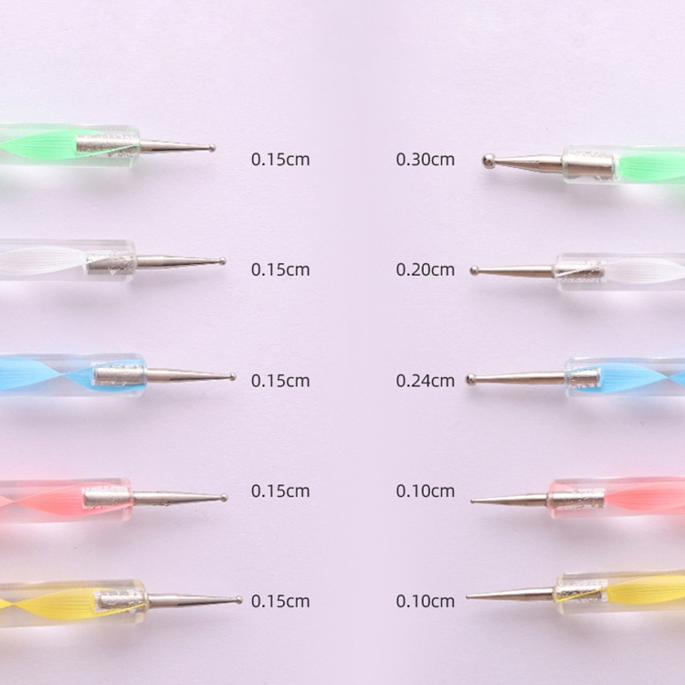 2021 Cheap Price New Design EVAL Double End Acrylic Handle 5PCS Nail Art Brush Set PRO Design Drawing Nail Brushes