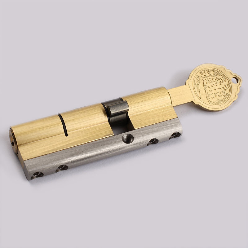 High Security Furniture Hardware Copper Double Opening Computer Keys Door Lock Cylinder