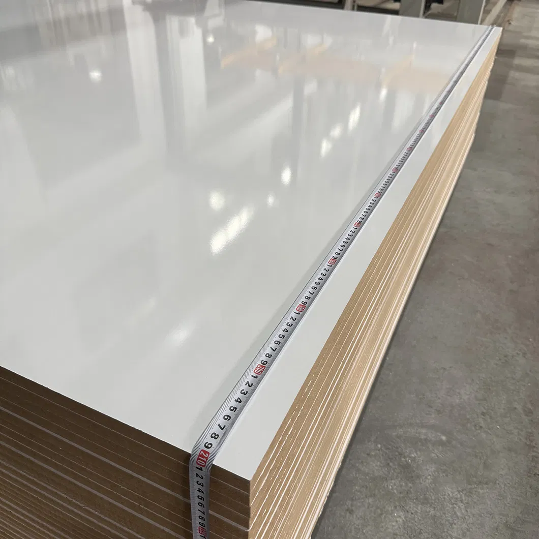 2100X2800 2100*2800 7FT*9FT White Color Glossy Matt Embossed Fabic Melamine MDF