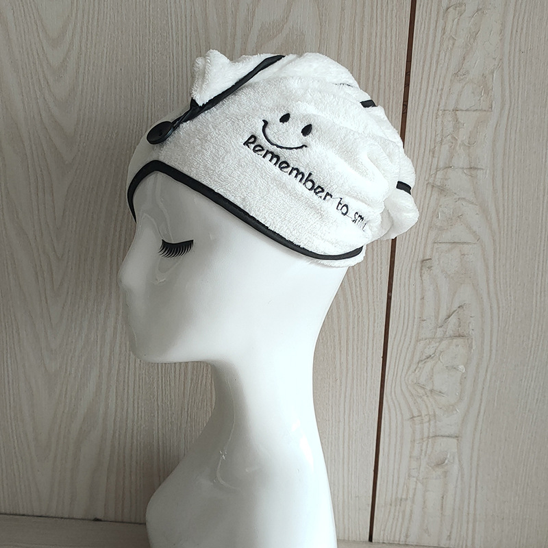 Wholesale Custom Embroidery Logo Waffle Dry Hair Hat Towel