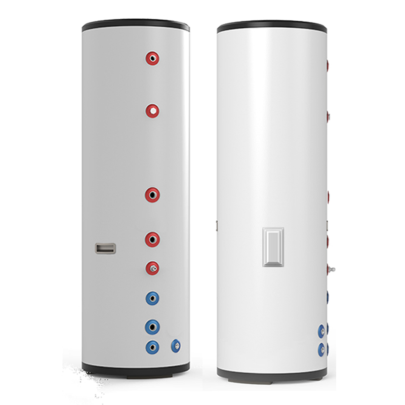 China Factory SUS304 200L 300L European Family Use Heat Pump Buffer Tank Custom Hot Water Tank