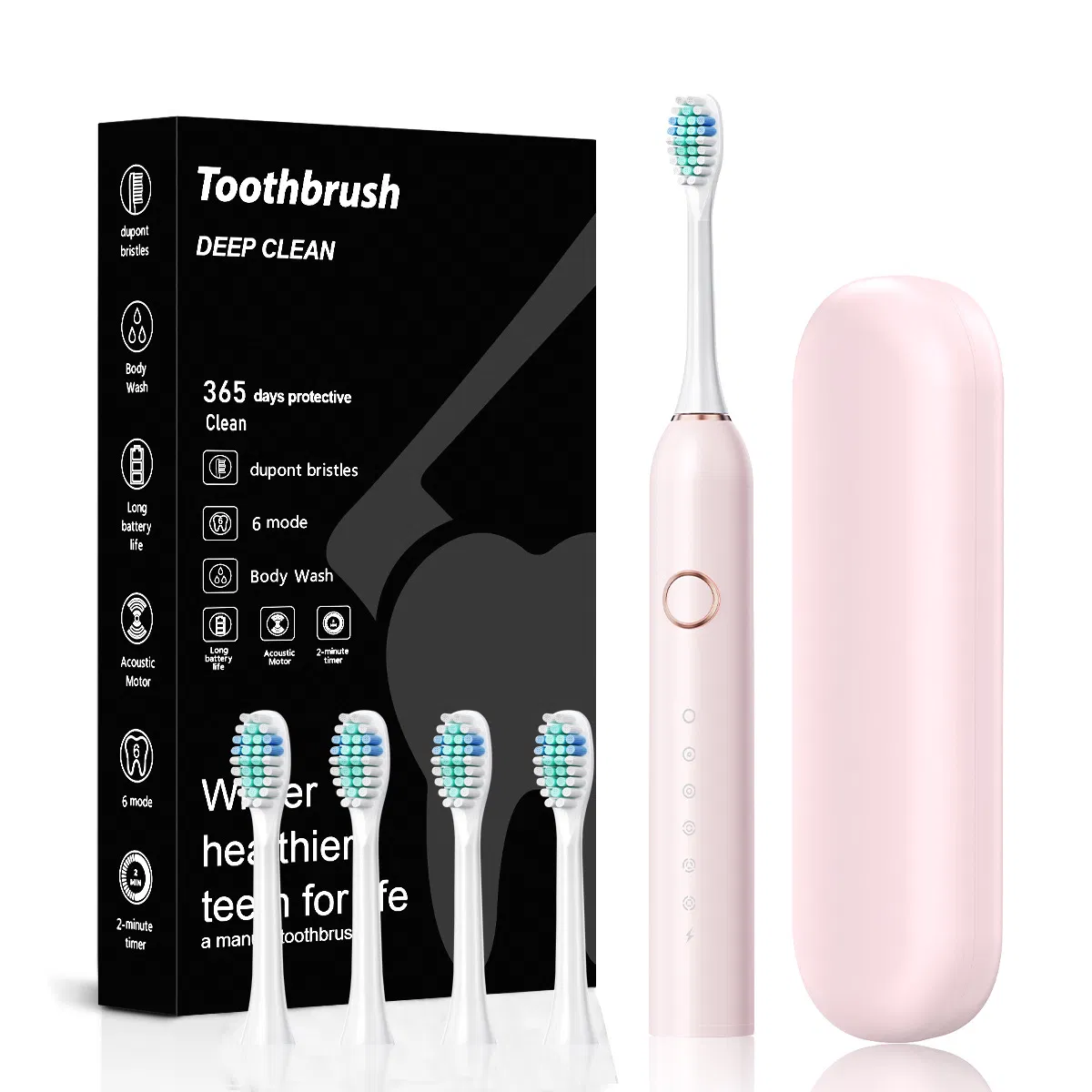 Electric Toothbrush Powerful Cleaning Rechargeable Toothbrush