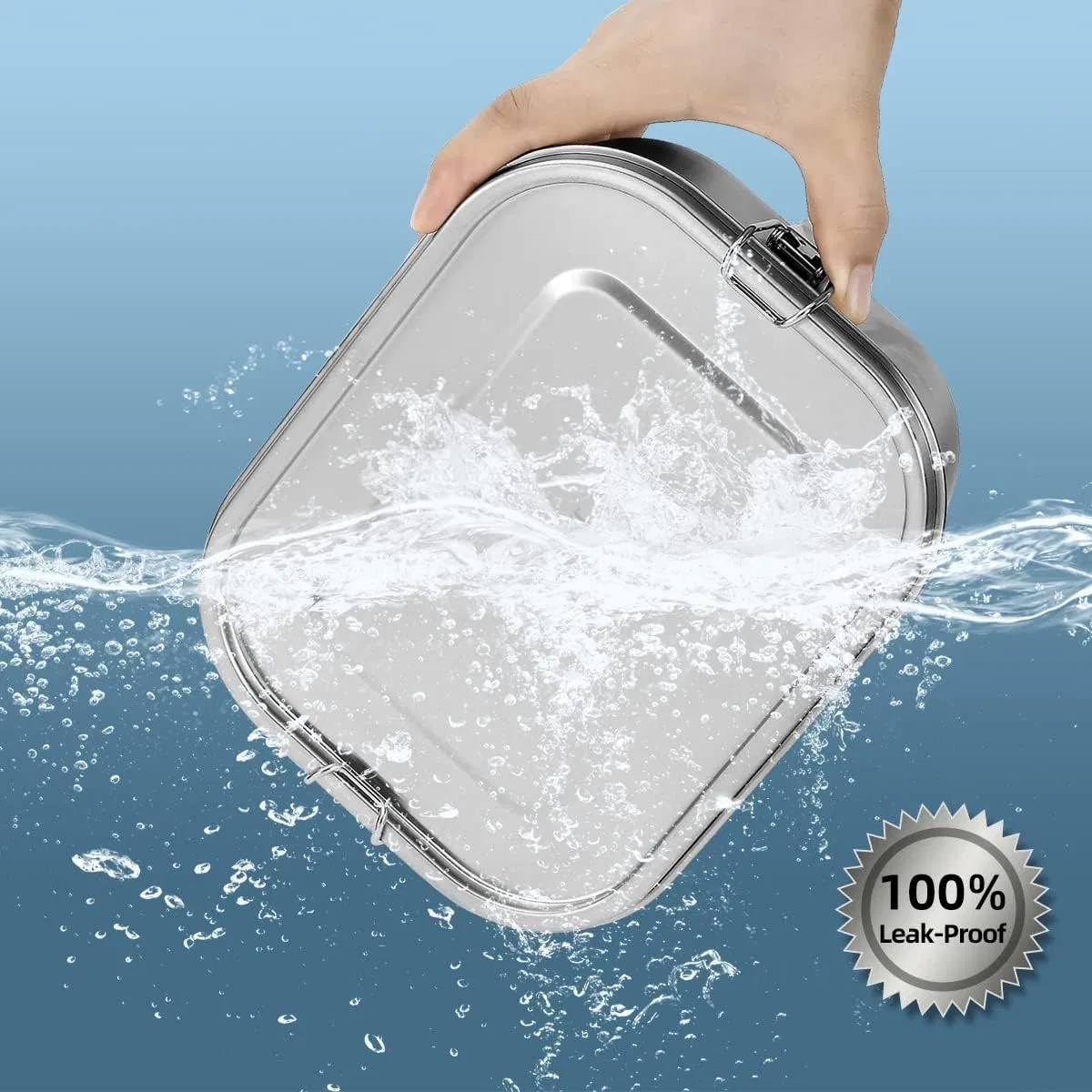 Wholesale Stainless Steel Lunchbox with Compartments Suitable for Snacks and Salad