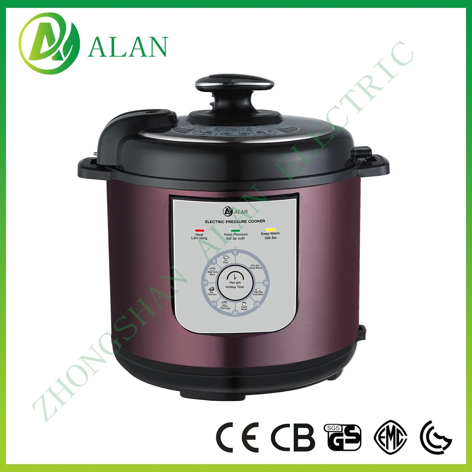 4-12L Large Size Multipurpose Electrical Pressure Cooker Rotate Controller