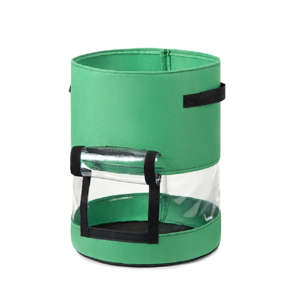 Transparent Vegetable Grow Bag Garden Breath Planter Growth Planting Gardening Ci18423