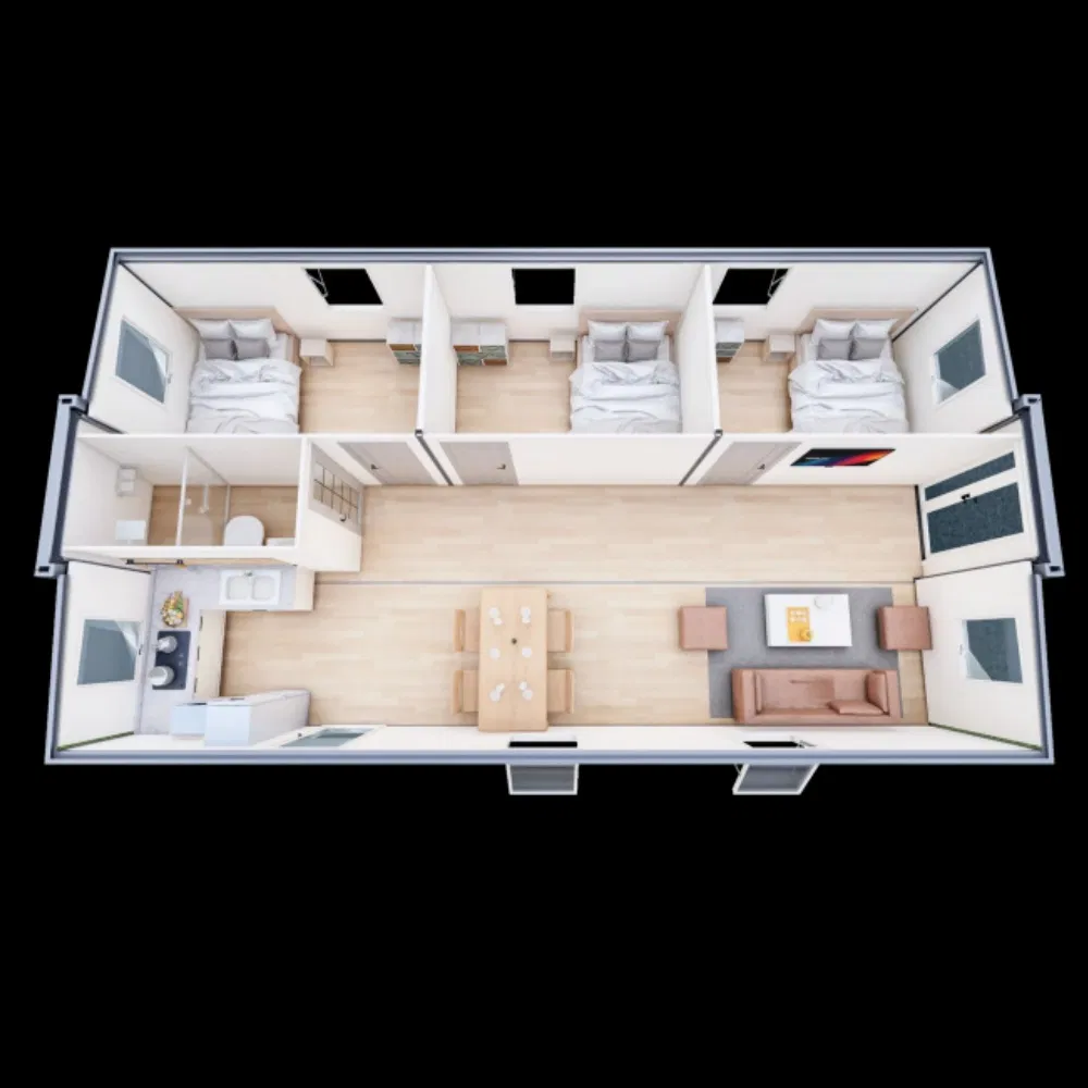 Withstand Wind Mobile House for Mobile Apartment with Wood Plastic Composite