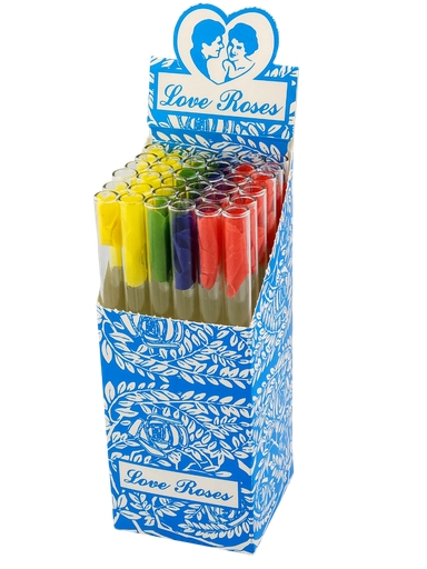 Love Rose Glass Tube Pipe 36 CT Smoking Water Pipe