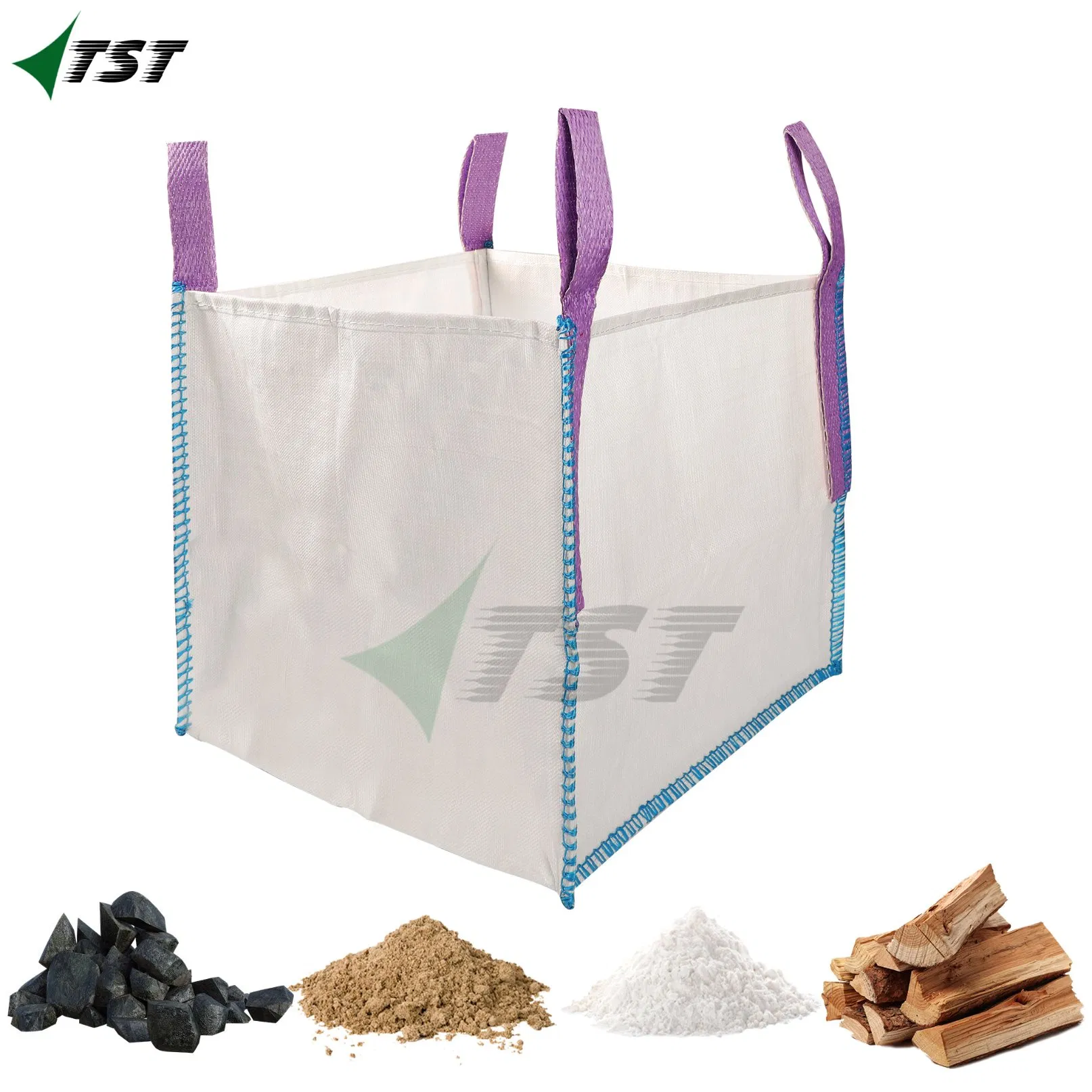 PP Jumbo FIBC Bulk Big Bag 1 Ton Container Sack Bags for Construction Garbage Vegetable