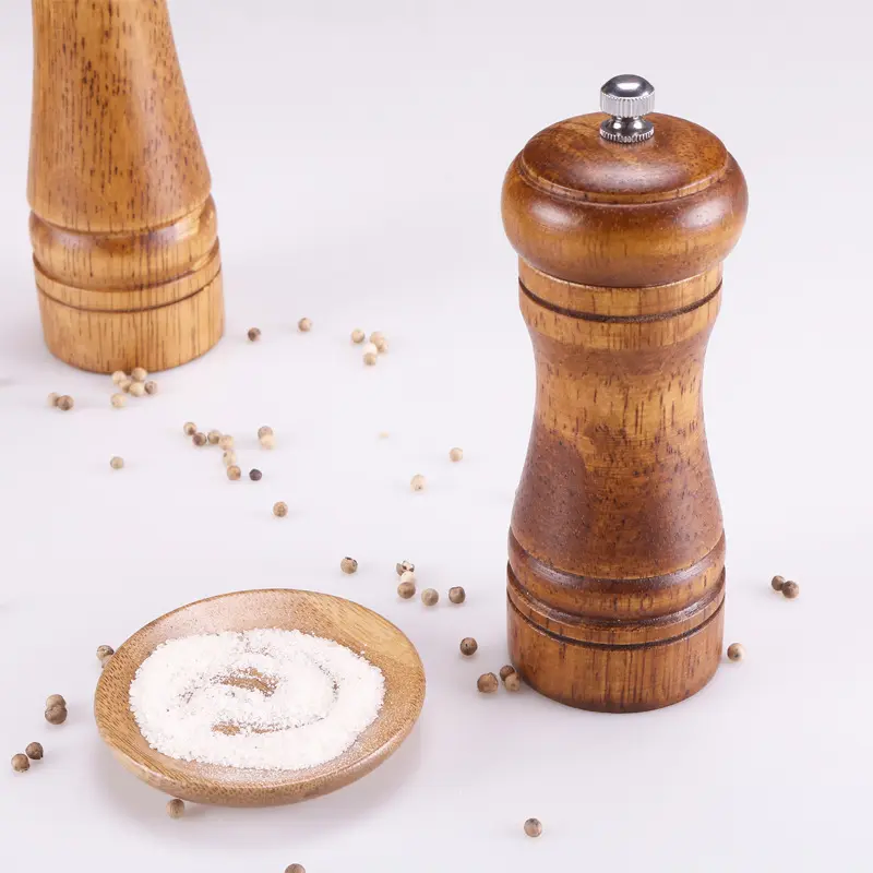 Manual Wood Mini Cumin Herb Grinder Set for Spices