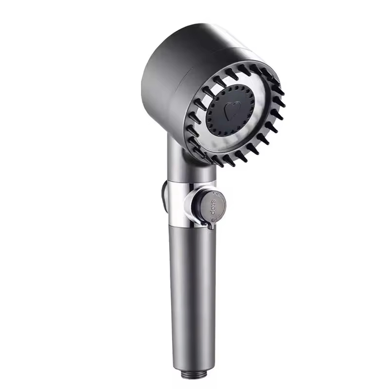 High Pressure 3-Mode with Massage Brushadjustable Spray Shower Head