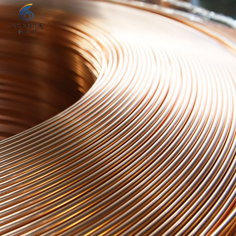 Copper Refrigeration Air Conditioner Coil Tube Pancake L Type Pipe